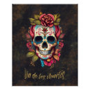 Suche nach blumenschädel poster Dia de los muertos