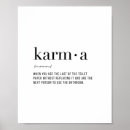 Suche nach karma poster Inspirierend
