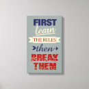 Suche nach regeln sie es allen poster leinwandbilder Typografie