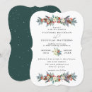 Suche nach rustikale winterhochzeit einladungen Aquarellblüte