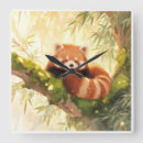 Suche nach roter panda wanduhren Tier