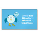 Suche nach owls visitenkarten Tiere