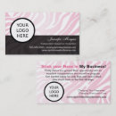 Suche nach rosa zebramuster visitenkarten Zebradruck
