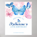 Suche nach rosa und lila blumen poster Schmetterlinge