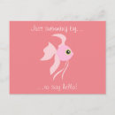 Suche nach rosa fische postkarten Cartoon