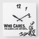 Suche nach always late wanduhren Humor