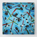 Suche nach eis hockey wanduhren Blau