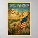 Suche nach mount rushmore poster Vintag