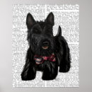 Suche nach scottish terrier poster Schwarzer hund