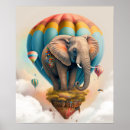Suche nach elefant mit ballon poster Babyelefant