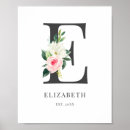 Suche nach monogramm e poster Blume