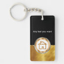 Suche nach haus schlüsselanhänger Gold