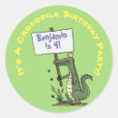 Suche nach krokodil cartoon aufkleber Alligator