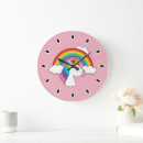 Suche nach regenbogen einhorn wanduhren Wolken