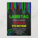 Suche nach lasertag einladungen Glühendes party
