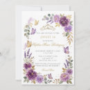Suche nach lila blume einladungen Gold