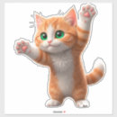 Suche nach orange katze aufkleber Cartoon