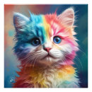 Suche nach bunte katzen poster Regenbogen