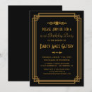 Suche nach art deco birthday einladungen Vintag
