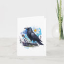 Suche nach krähen kleine grußkarten Aquarell