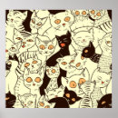 Suche nach vintages katzen poster Muster