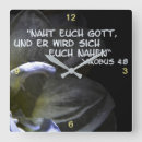 Suche nach wassertropfen wanduhren Blume