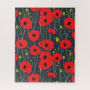 Suche nach rote mohnblumen puzzle Muster