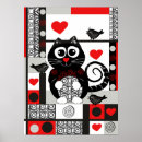 Suche nach niedliche katze poster Retro