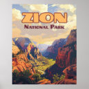 Suche nach vintage utah poster Zion