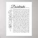 Suche nach motivierend gedicht poster Desiderata