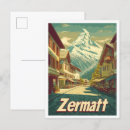 Suche nach zermatt postkarten Vintag