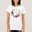 Suche nach burgunder tshirts Blumen