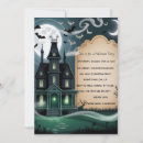 Suche nach gespenstisches halloween einladungen Spuk haus