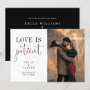 Suche nach patient einladungen Liebe geduldig