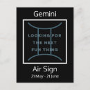 Suche nach astrologisches zeichen postkarten Gemini