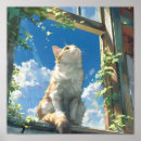 Suche nach katze fenster poster Sonnig