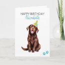 Suche nach schokoladen labrador karten Aquarell