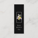 Suche nach wildblumen visitenkarten Schwarz