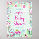 Suche nach succulents poster Babydusche