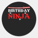 Suche nach ninja geburtstag aufkleber Kriegerin