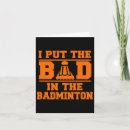 Suche nach badmintonliebhaber karten Team