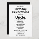 Suche nach onkel einladungen Für ihn