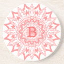 Suche nach rosa mandala untersetzer Monogramm