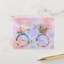 Suche nach blaues fahrrad postkarten Blume