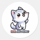 Suche nach niedlicher wolf aufkleber Kawaii