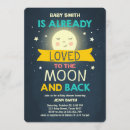 Suche nach liebe zum mond einladungen Babyduscheinladung