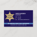 Suche nach sheriff visitenkarten Dünne blaue linie