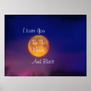 Suche nach blau und orange poster Mond