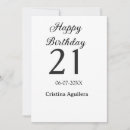 Suche nach 21 geburtstag einladungen Minimalistisch
