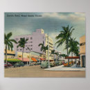 Suche nach miami beach poster Vintag